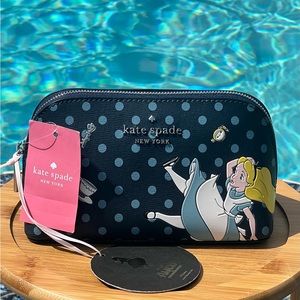 Kate spade NY Alice in wonderland cosmetic bag